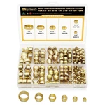 228pcs Brass Compression Ferrules Kit 6 Sizes For Air Brake Hose Tubing. Fixed Price $22.35.