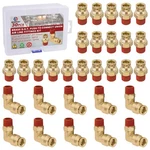 Boeray 3/8 Quick Push To Connect 3/8"od 1/4"npt Thread - 30pcs, Gold. Fixed Price $84.07.