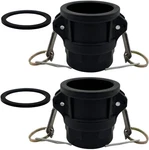 2pcs Camlock Fittings Poly Npt D-300 3" Type D Standard Couplings Cam Lock Fi. Fixed Price $35.24.