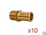 10 New Parker Hose Barb Male Pipe Fitting Id 5/8" X 3/8" Thread Barbed. Fixed Price $19.99.