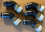 *pk Of 5* Smc 3/8 Ptc X 1/2-14 Male Npt 45 Elbow - P/n Kv2k11-37s. Fixed Price $14.99.