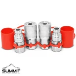 1/4" Npt Flat Face Hydraulic Quick Connect Coupler / Coupling & Plug, 2 Sets. Fixed Price $79.95.