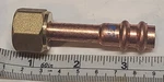 Mueller Streamline Rp15726 3/8" Acr Copper Press Flare Adapter, X. Fixed Price $14.97.