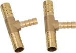 Pysrych Brass Hose Barb Fitting Reducing Tee 5/8" Barbed X 3/8" Ba. Fixed Price $25.16.