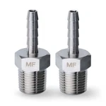 Maacflow Stainless Steel Barb Hose Fitting, 1/8" Id X Male Npt Adaptor. Fixed Price $9.86.