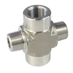 Hfs(r) 3/8" Npt 4 Way Cross (male X Female Male Female) Stainless Steel 304. Fixed Price $25.00.