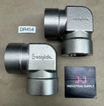 (2) Swagelok Ss-16-e Stainless Steel Pipe Fitting Elbow 1 Female Npt - Nnb. Fixed Price $150.00.