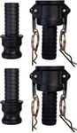 Camlock Fittings 1 Inch Type C & E Polypropylene Cam And Groove Inch, Black. Fixed Price $27.69.