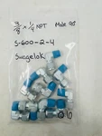 Swagelok Steel S-600-2-4 Elbow 90 Degre Fitting 3/8" Od Tube X 1/4", Pack Of 10. Fixed Price $109.66.