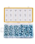 Zelcan Grease Fittings Kit, 150pc Sae Hydraulic Zerk Sae, Sliver. Fixed Price $26.79.
