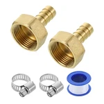 2pcs Brass Pipe Fittings, 1/2 " Barb X Female Thread G3/4. Fixed Price $12.08.