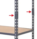 4 Steel Post Coupling Outer Grey Muscle Rack Husky Shelving Couplers Cpout-gry. Fixed Price $99.99.
