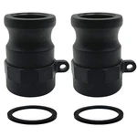 Bitotu 2pcs Camlock Fittings Poly Npt A-75 3/4" Type A 0.75 Inch, Black. Fixed Price $21.64.