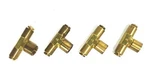 Eaton Aeroquip 1/4 Push-in X Inch Npt Female Brass Tee Lot Of 4 Nos. Fixed Price $44.25.