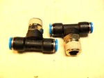 Qty 2 - Festo 153111 Qst-3/8-8 Push-in T-fitting R3/8" Thread 8mm Tube Od. Fixed Price $14.00.