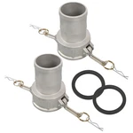 2x 3" Type C Aluminum Camlock - Female Coupler W/gravity Cast Lever. Fixed Price $53.99.