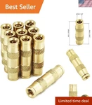 Qwork Push To Connect Fittings 1/4" Tube, Air Hose Fittings, 10 Pack Compres. Fixed Price $32.99.