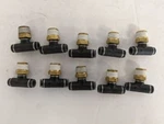 *set Of 10* Smc (2) " Ptc X 3/8 Male Tee Pipe - P/n Kv2t07 36s. Fixed Price $42.36.
