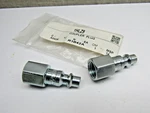 (lot Of 2) Legacy 1hlz9 Hose Quick Connect Coupler Male 1/4" Body 1/4 Npt. Fixed Price $14.00.