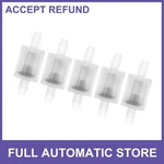 5pcs 1/8" Inline Check Valve One Way Non Return Barb Hose Fitting Plastic Clear. Fixed Price $13.15.