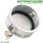 All-carb 4" Part Dc Aluminum Cam & Groove Hose Fitting W/ Brass Handles Dust Cap. Fixed Price $20.18.