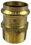 Wolverine Brass - Bronze 1-1/2" Press X Male Npt Adapter Fitting. Fixed Price $25.99.