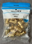 Apollo 3/4 In. Brass Pex-b Barb 90 Elbow Apxe3410pk (10-pack). Fixed Price $17.95.