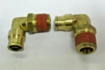 Mcmaster-carr Push-in Elbow Dot, 1/2" Tubbing, Npt 90 Degree **lot Of 2**. Fixed Price $25.00.