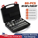 80pcs Jic 37 Flare Cap&plug Hydraulic Hose Tube And Pipe Fitting Kit Heavy Duty. Fixed Price $82.99.