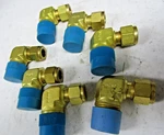 7) New Swagelok Brass B-600-2-8r Union Elbow 3/8" Tube X 1/2" Npt 90 Lot Of 7. Fixed Price $67.49.