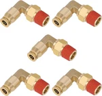5/32" Quick Push To Connect Fittings Brass 90 Degree Union Swivel Elbow Joint. Fixed Price $34.99.