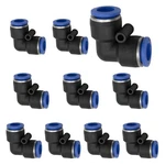 Bwintech 10 Pcs 12mm 90 Degree Elbow Push In Connect Pneumatic Fitting,2 Way .... Fixed Price $19.21.
