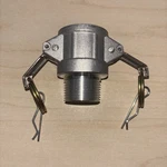 1 Pcs 1" Part B Female Adapter X Thread Cam Groove Hose Fittings Silver. Fixed Price $15.99.