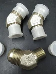 (3) Parker 12-8 Vtx-s Hydraulic Fitting 45 Elbow Male Jic-12 To 1/2" Npt. Fixed Price $15.00.