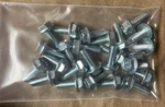 Lot Of 25 M6 X 16 5/8" (15.875 Mm) Brite Zinc Steel Hex Tensilock Flange Bolts. Fixed Price $14.99.