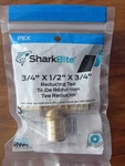 Sharkbite Uc444lfa Barb Pex Reducing Tee, 3/4" X 1/2" Free Us Shipping. Fixed Price $12.21.