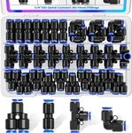 Mxuteuk 1/4"od Push To Connect Fittings Quick Air Hose 30pcs. Fixed Price $14.02.