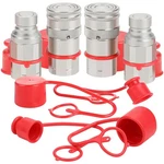 Ancimoon 2pcs 1/2 Npt Flat Face Hydraulic Couplers, Bobcat Skid Steer Quick.... Fixed Price $107.35.