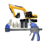 18 Quick Coupler Mate Pipe Clamps Includes 4 Duo-jaw Sets(2 * 1/2" + 3/4". Fixed Price $97.86.