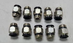 (10) New Smc Kq2h08-02as Stainless Push-fit Adapter Fitting 8mm Odx1/4" Pipe. Fixed Price $14.99.