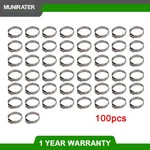 100 Pack 1" 304 Stainless Steel Clamp Cinch Ring Crimp Pinch Fitting Tubing Us. Fixed Price $19.93.