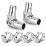 Taisher 2pcs 304 Stainless Steel 90 Degree Elbow 3/8" Barb,. Fixed Price $25.28.