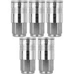 Milton 1805 3/8" Fnpt P Style Coupler Pack Of 5 Air Tool Fittings. Fixed Price $140.99.