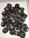 1" Black Pipe Cap Threaded Malleable Iron 100% Made In Usa-grinnell- (20pc Lot). Fixed Price $37.50.
