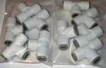 Parker Pp6tu6 Trueseal 3/8 Tee Union, Fda Compliant, Nsf-51 & Nsf-61, Qty 10. Fixed Price $14.65.
