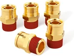 Gasher 2pcs Brass Dot Push To Connect Fittings, 1/2" Npt X 3/8"od Straight. Fixed Price $19.76.