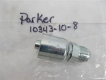 Parker 10343-10-8 , Straight Crimp Style Hydraulic Hose Fitting. Fixed Price $14.00.