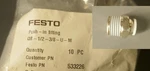 Festo 533273 E4 Series Fitting (pack Of 10) Qb-1/2-3/8-u-m. Fixed Price $10.00.