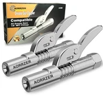 Aorrzer Grease Gun Coupler 2 Pcs, Strong Lock-on Greases Silver. Fixed Price $49.85.