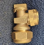 Mcdonald 1" Cts Angle Plug Valve, X Meter - Brass. Fixed Price $134.43.